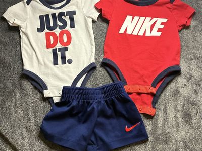Nike Baby 3-Piece Outfit Set – 3M – Just Do It. – Bodysuits & Shorts