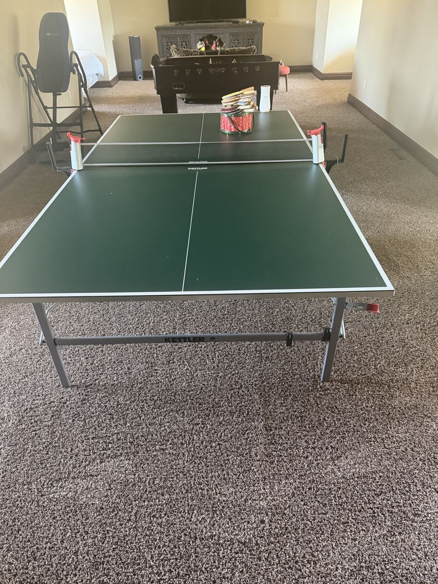 Kettler German-Made Foldable Ping Pong Table – Regulation Size