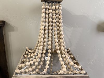 Natural Beaded Lamp