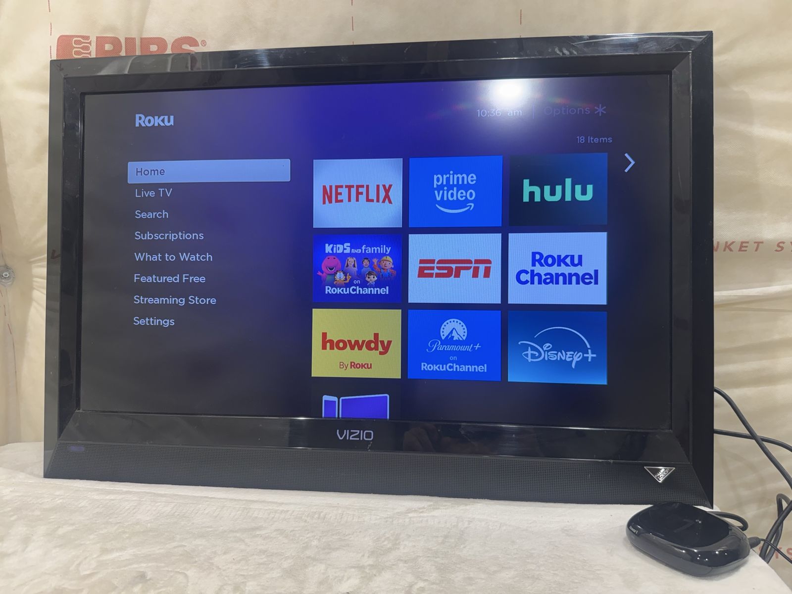 32” Vizio LCD HDTV Television with Roku Streaming Media Player