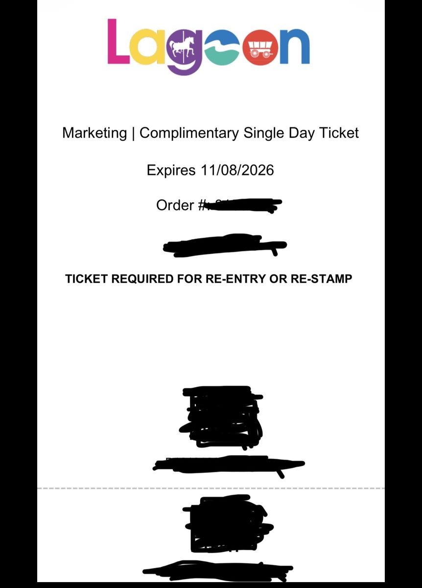 4 Lagoon single day passes.