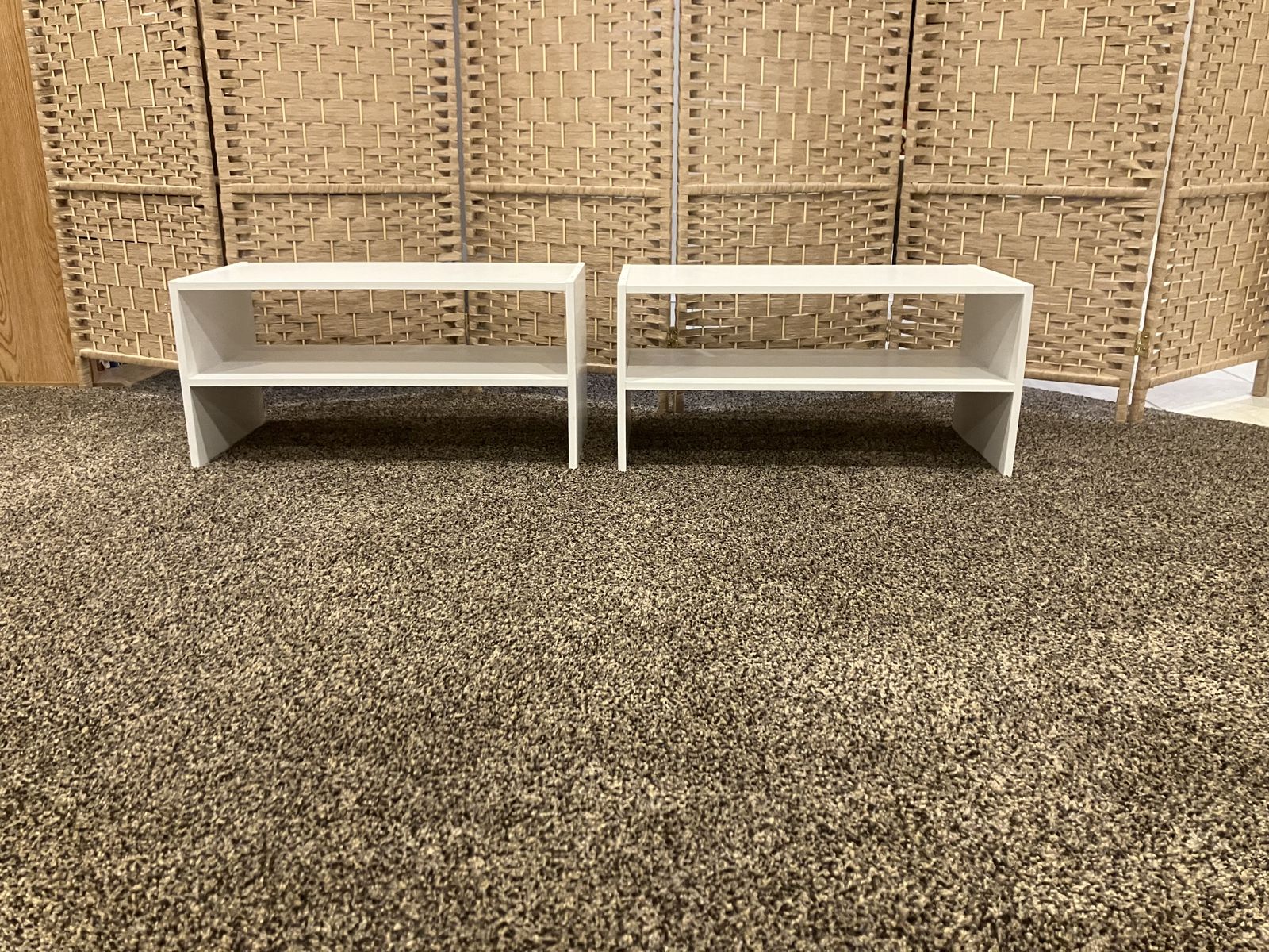 2 - 24” White Closet/ Shoe Shelves