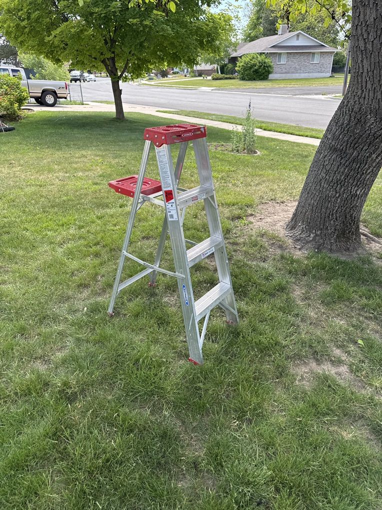4 Foot Werner Aluminum Step Ladder, $15.00