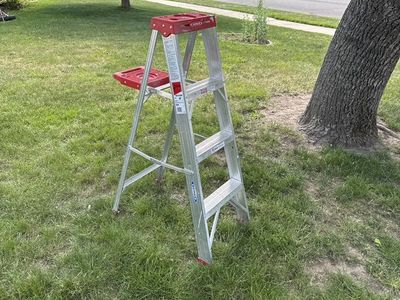 4 Foot Werner Aluminum Step Ladder, $15.00