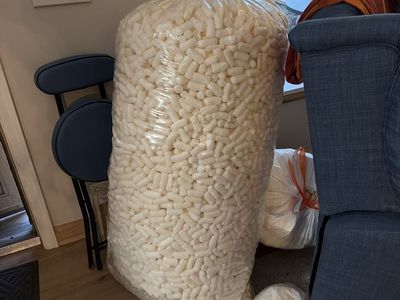 Huge bag of degradable packing peanuts