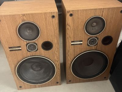 Pair of Vintage Pioneer CS-G303 3-Way Speaker System 120W 35-20 KHz 6ohm