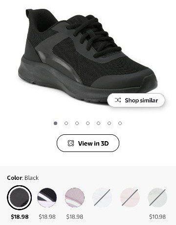 New with tags black sneakers