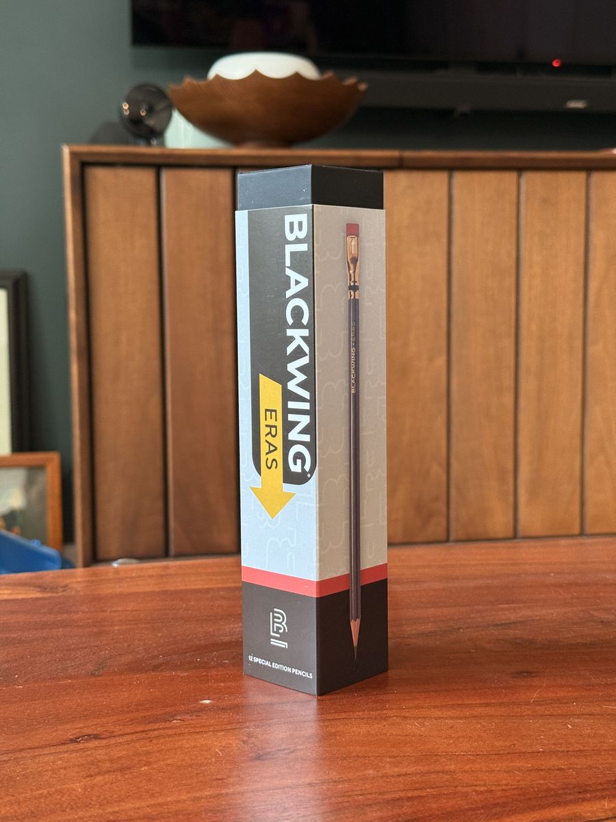 Blackwing Eras Special Edition Pencils - 12 Count Set, Dark Gray, Extra Firm Graphite