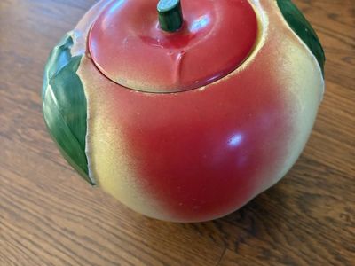 Vintage Hull Pottery “Blushing Apple” Cookie Jar