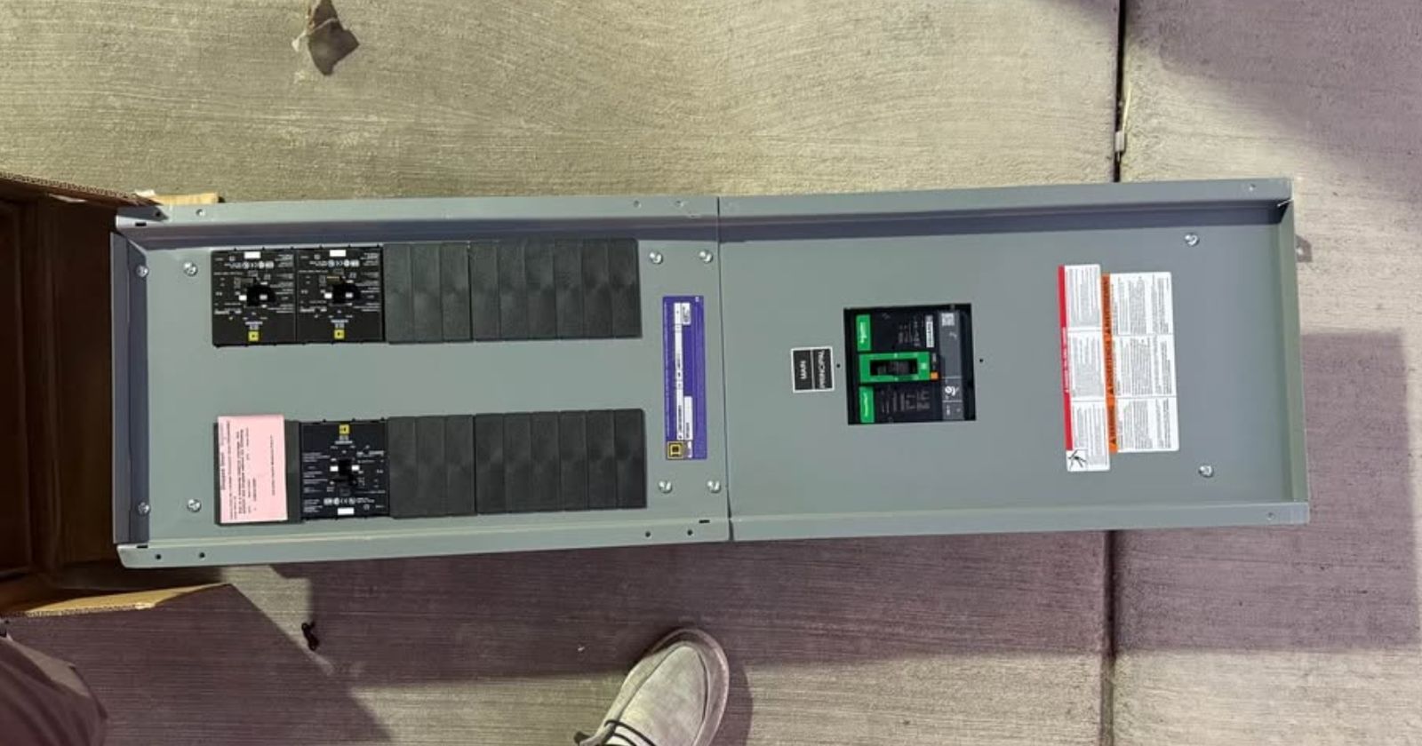 Square D - panel board 12.5x 41.75