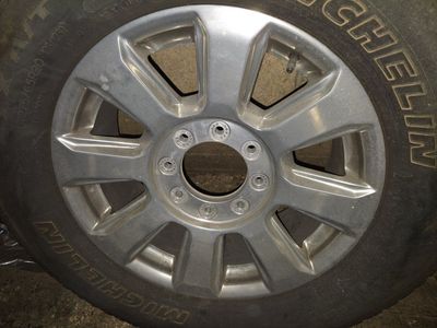Michelin tires with wheels off of 2019 Ford F350 Platinum