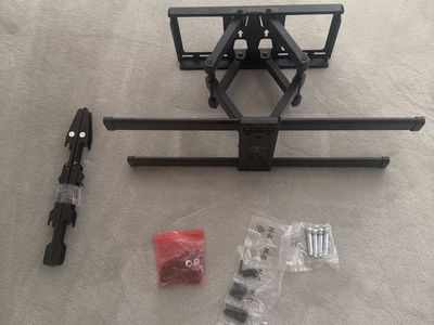 Perlesmith PSLF1K Full Motion TV Wall Mount Bracket 132 lbs Capacity up to 80”