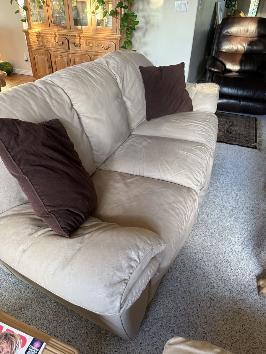 All leather living room furniture