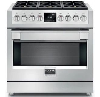 Fulgor Milano 36 Inch Wide 5.7 Cu. Ft. Free Standing Dual Fuel Range