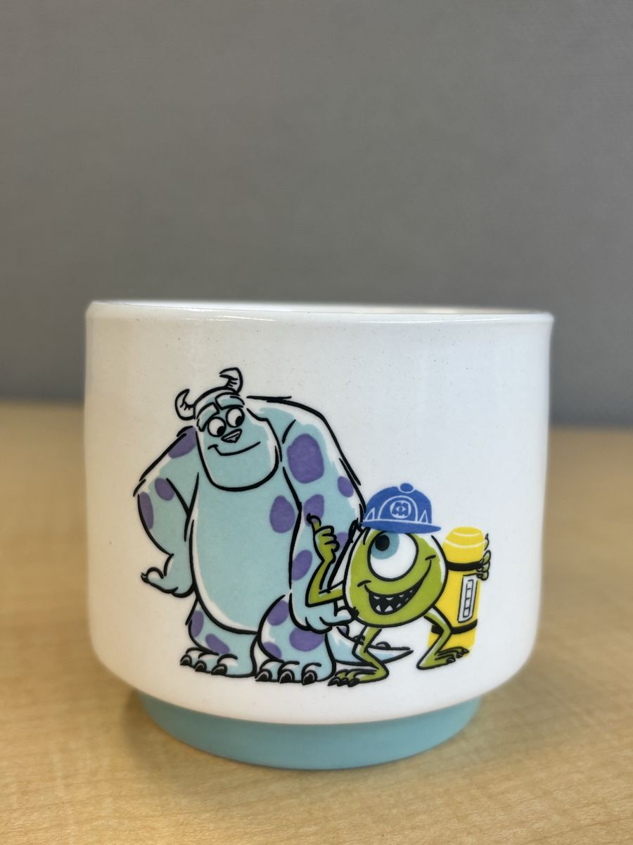 Rae Dunn Pixar Monsters Inc. Sulley & Mike Wazowski Ceramic Mug Cup Dishwasher/Microwave Safe