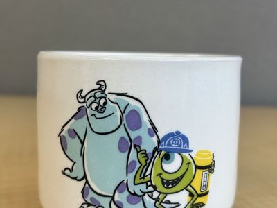Rae Dunn Pixar Monsters Inc. Sulley & Mike Wazowski Ceramic Mug Cup Dishwasher/Microwave Safe