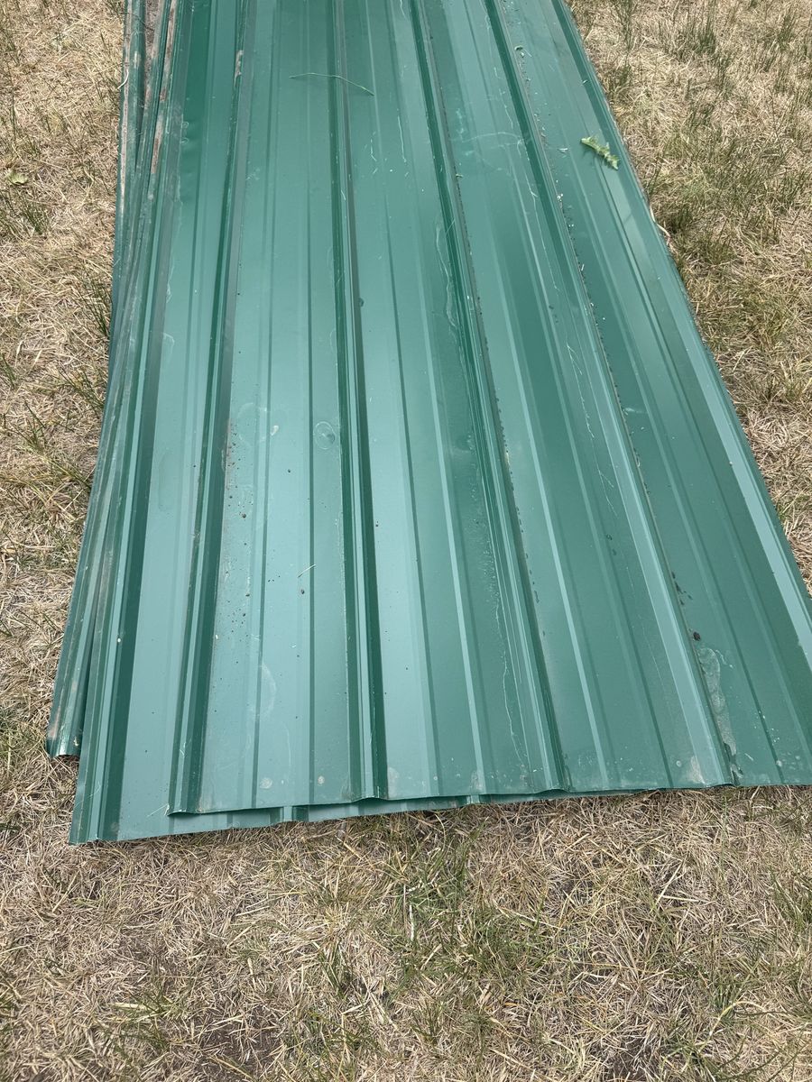 Green Metal Roofing Panels 12 ft. SM-Rib Galvalume Steel 28