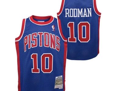 Dennis Rodman #10 | M* & L* | Detroit Pistons 1988/89 Swingman Collection Jersey - Blue | MOJ045