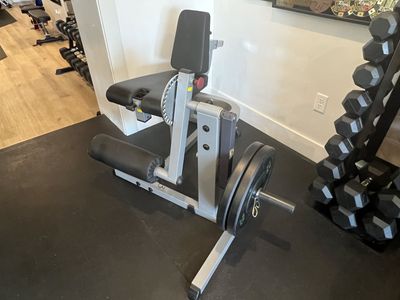 Plate-Loaded Leg Extension and Leg Curl Machine