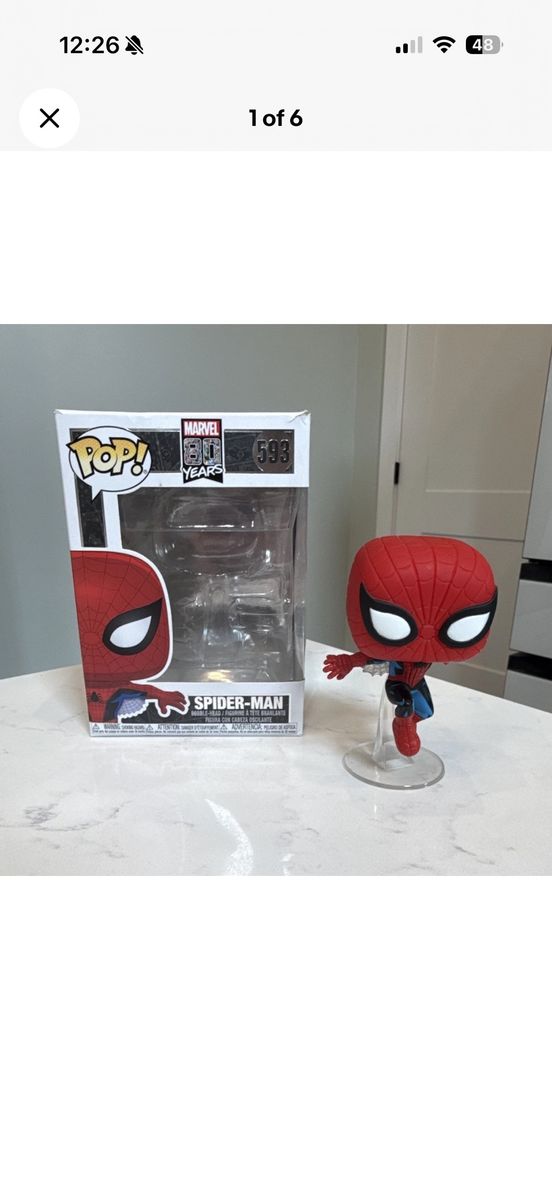 Funko Pop! Marvel 80 Years Spider-Man #593 Bobble-Head Figure - In Box with Stand