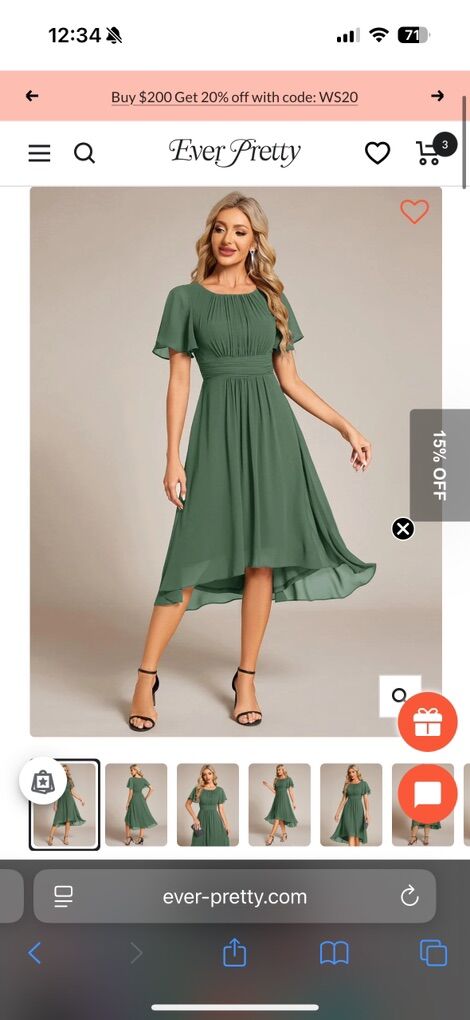 EverPretty Eucalyptus Dress