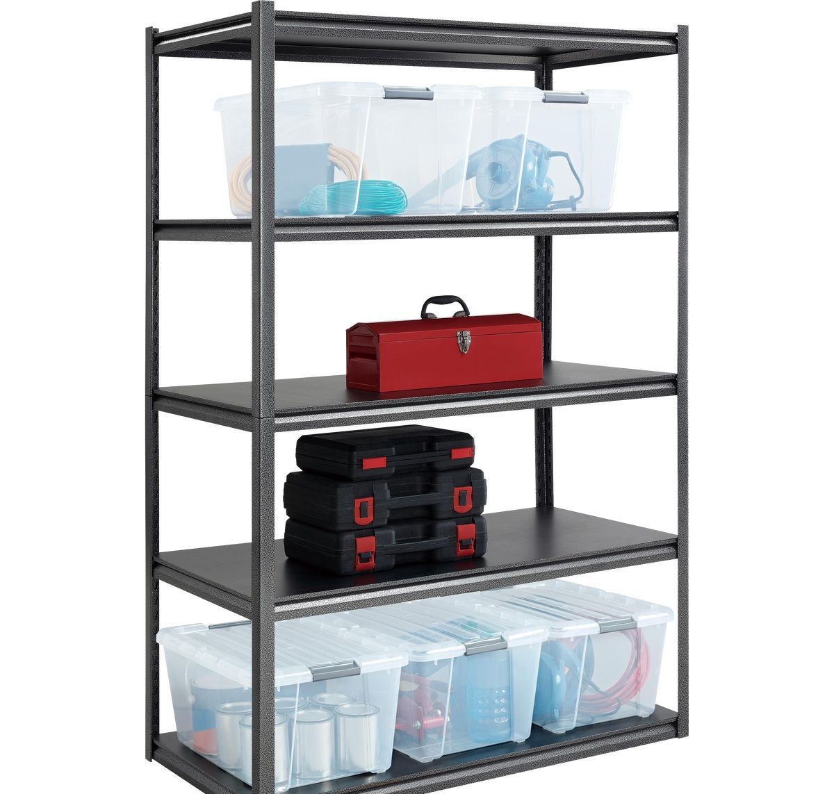 Gorilla Z Beam 5 Shelf Steel Shelving Storage Rack 48in x 24in x 72in 1600212 #28507