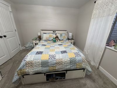Bed frame and night stands