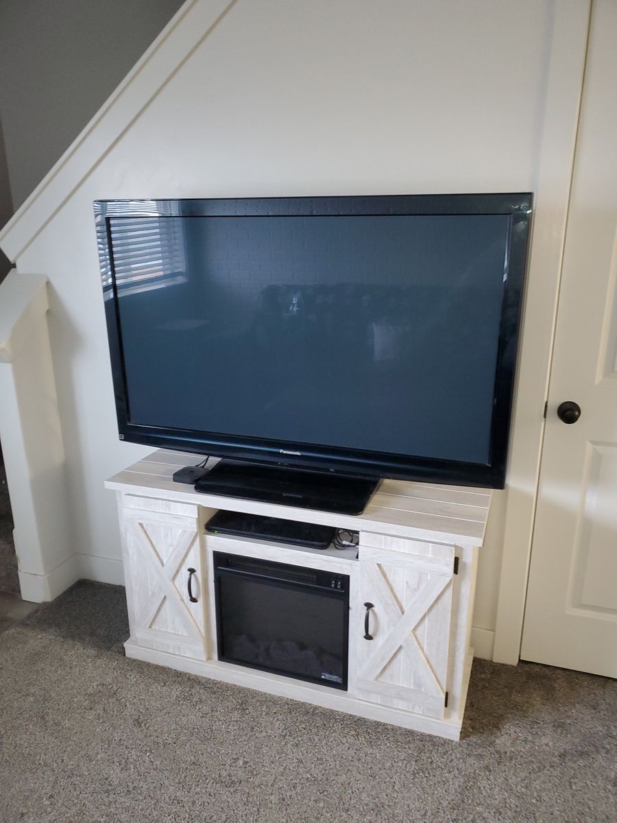 TV stand with electric fireplace