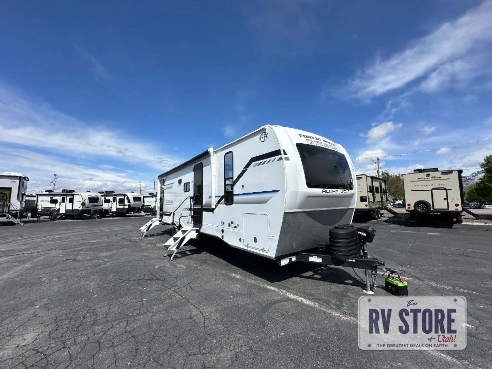 2026 Forest River RV Cherokee Alpha Wolf 26DBH Bunkhouse|Front Bedroom|Outdoor Kitchen|Two Entry/Exit Doors|U Shaped Dinette