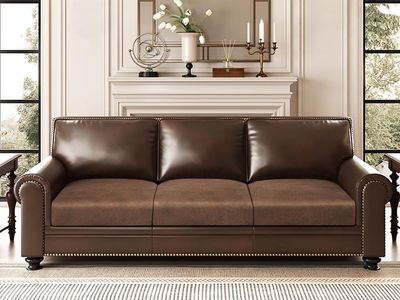 ANARACHON Leather Look Couch Cushion Covers Sofa Seat Slipcovers Sets Couches Furniture Protector for Sectional Armchair Lovesea