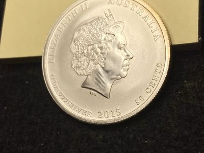2015 Australia “Battle of the Coral Sea” 1/2 Ounce .999 Silver 50 Cent Coin
