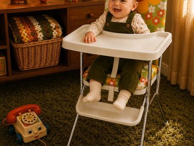 Vintage 1970's Cosco Folding High Chair
