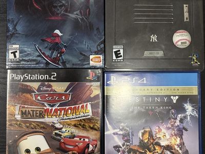 Video Game Lot - PS4 Games & PS2 Cars Mater