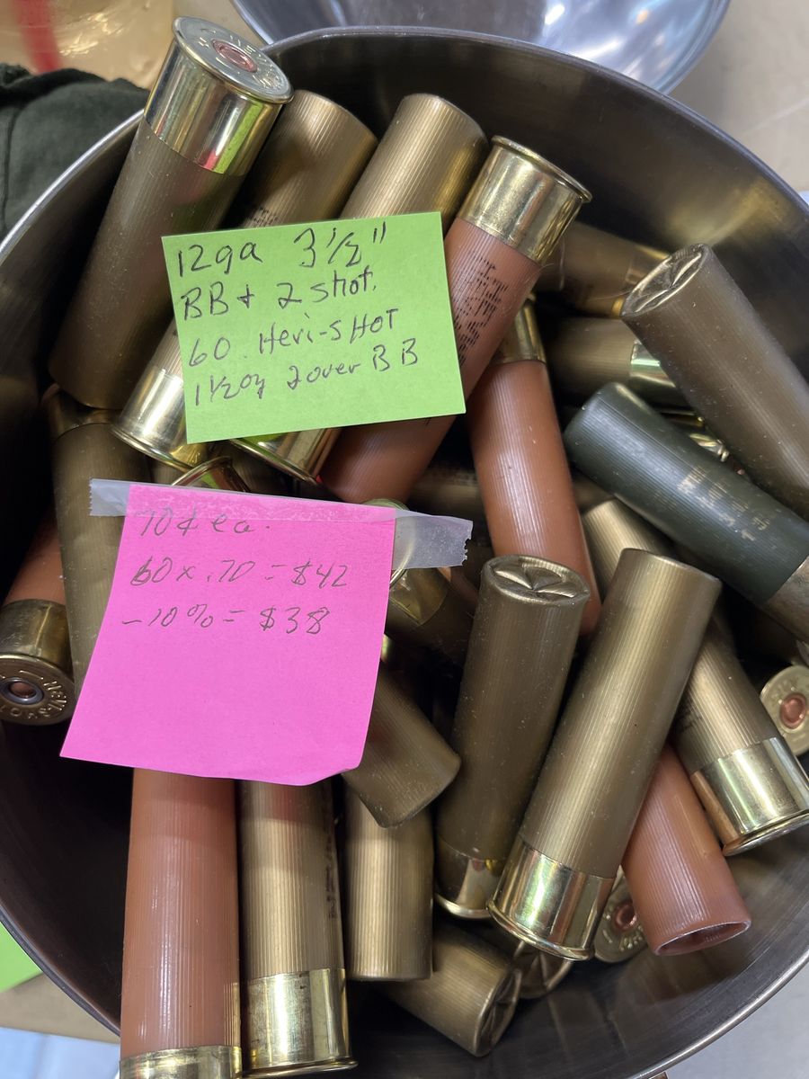 12 ga. 3 1/2”. Steel. 