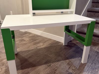 IKEA Pahl Adjustable Kids Desk with Add-On Desktop Shelf Unit