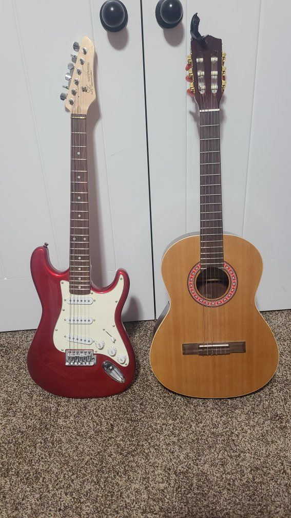 Classical and Electric 3/4 scale guitars