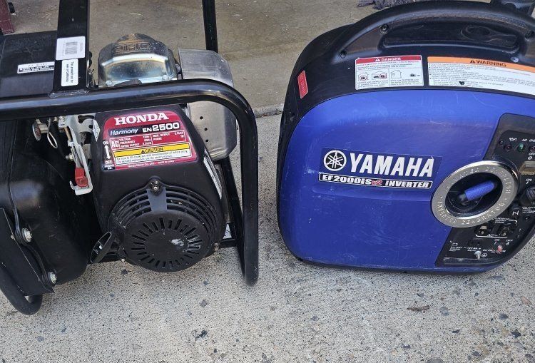 Yamaha ef2000is V2 and Honda Harmony en2500 generators