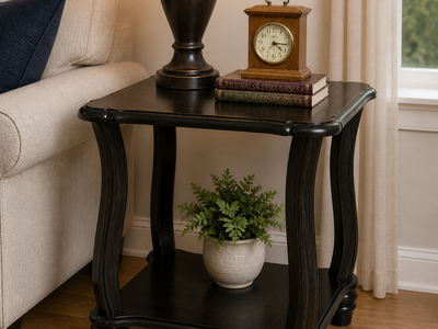 Refinished Wood End Tables (Set of 2)