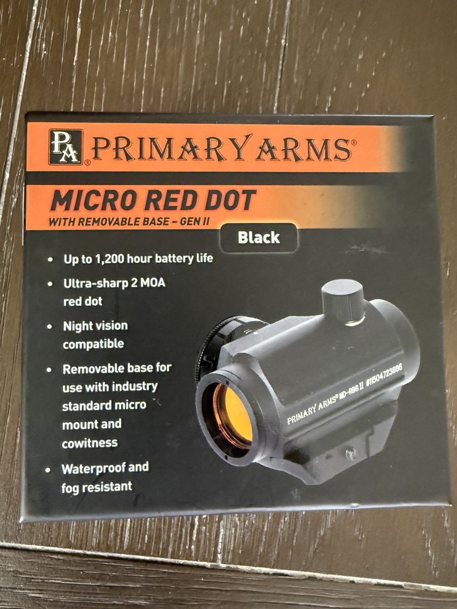 Primary Arms Micro Red Dot MD-RBG-II