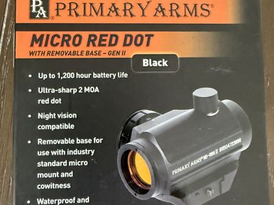 Primary Arms Micro Red Dot MD-RBG-II