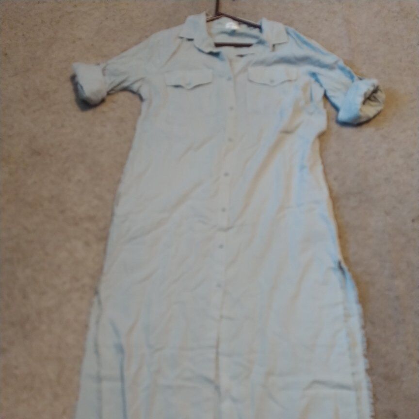 New Cloth & Stone Grey Green XL Dress