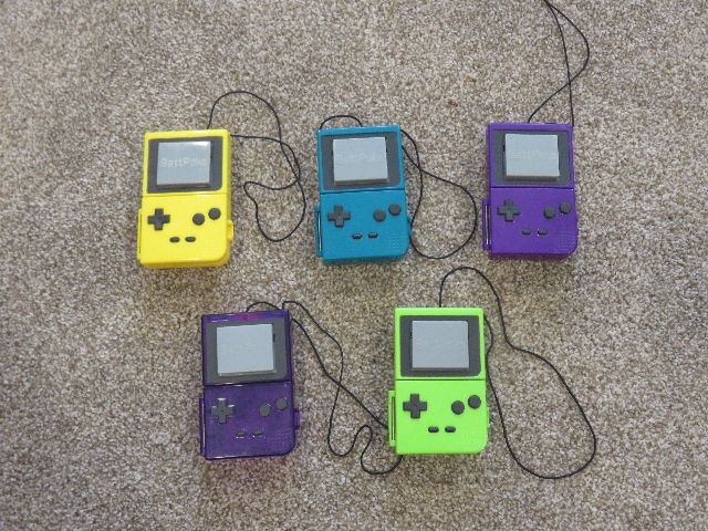 RELISTING - SET OF FIVE -1999 GAMEBOY "BATTPOKE" BLASTER TOYS - ALL FUNCTIONAL - SELLING FOR A SINGLE PRICE
