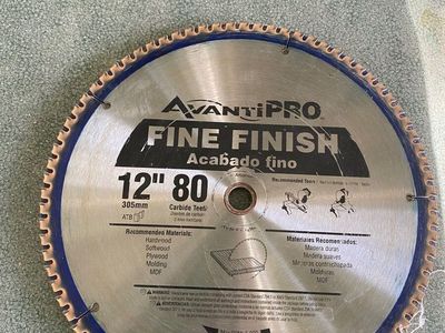 12" saw blades 80 & 60 tooth