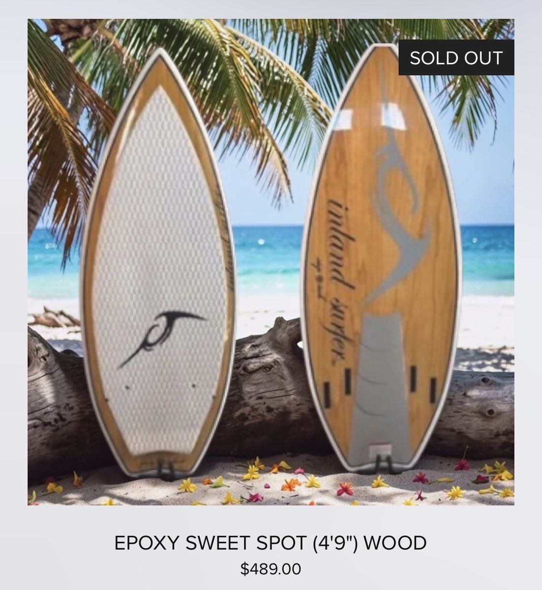 Inland Surfer Epoxy Sweet Spot 4'9" Wakesurfer