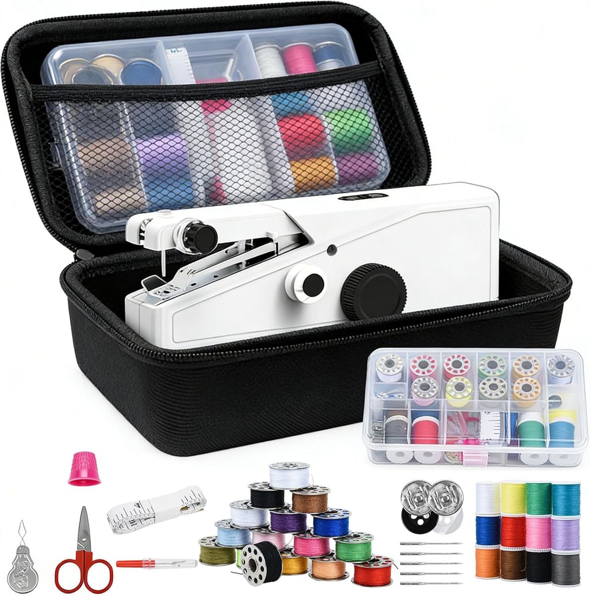 NEW Handheld Sewing Machine for Beginners Adults, Portable & Cordless Mini Sewing Machine Kit