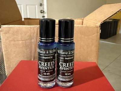Have a Scent Creed Aventus Pour Homme 12 mL Pure Fragrance Oil Roller Bottles (2 Pack)