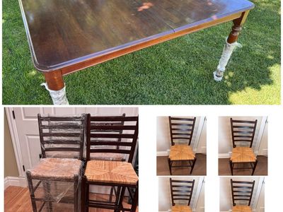 Pottery Barn Dining Table Chairs And Barstools