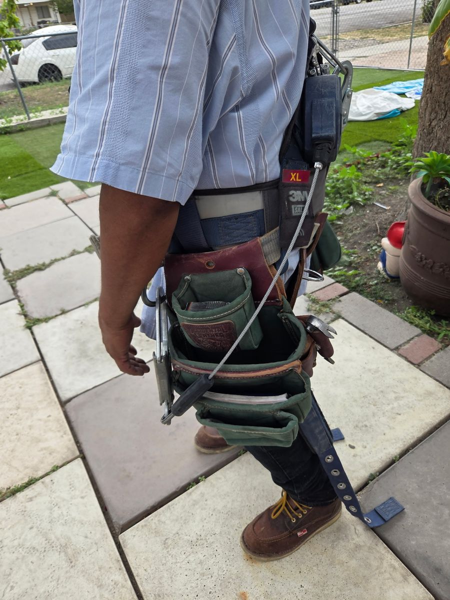 Occidental Leather Tool Belt Rig with 3M DBI-SALA Harness & FallTech FT-X SRLs - XL