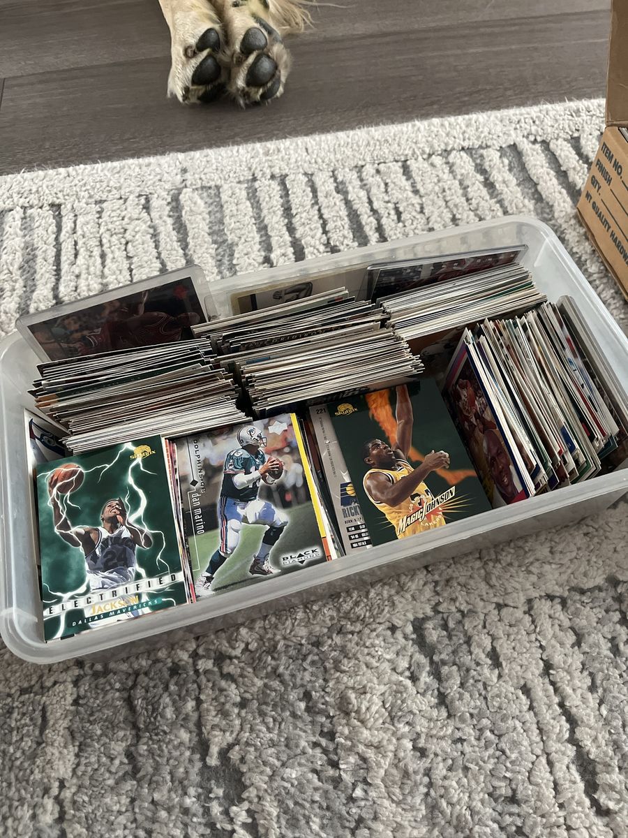 Large Lot of Early 90s Basketball and Football Sports Cards