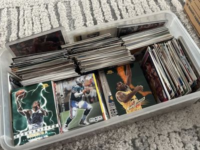 Large Lot of Early 90s Basketball and Football Sports Cards
